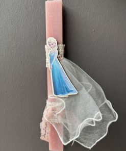 Λαμπάδα για κορίτσια Frozen Ροζ