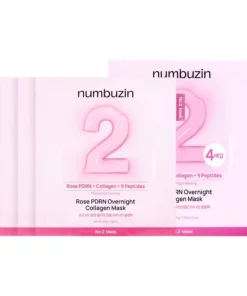 Numbuzin – No.2 Rose PDRN Overnight Collagen Mask 37g*4EA