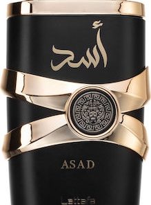 Lattafa Asad Men Eau de Parfum, Αραβικό Ανδρικό Άρωμα με Κεχριμπάρι, Ξηρό ξύλο, Λάβδανο και Βανίλια 100ml